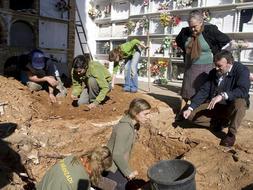 Encuentran los restos de tres fusilados el 3 de noviembre de 1937 en una fosa comn en Huelva