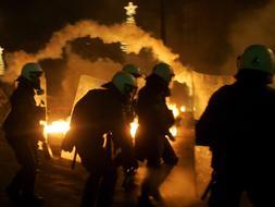 La violencia en Atenas contina despus de dos semanas