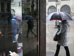 La lluvia protagoniza la jornada en la totalidad de la Pennsula