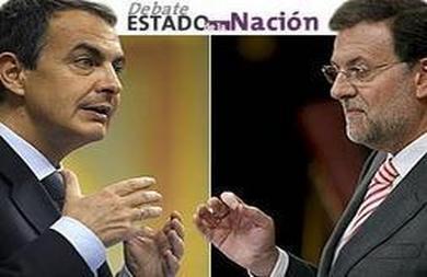 Zapatero y Rajoy intercambian reproches y se enzarzan en las recetas para salir de la crisis