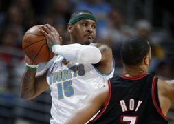 Carmelo Anthony no ha opcin a unos Blazers en los que vuelve a naufragar Rudy Fernndez