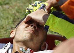 Rossi sufre una fractura abierta de tibia y peron 