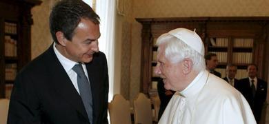 Zapatero se rene con el Papa durante treinta minutos