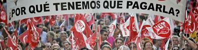 Los sindicatos CCOO y UGT ponen hoy fecha a la huelga general contra la reforma laboral