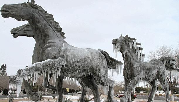 Las fuertes nevadas paralizan México