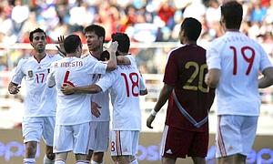 Espaa celebra el fin de curso con la 'Vinotinto'