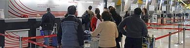 Normalidad en los vuelos de Iberia aunque con poca afluencia