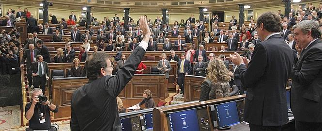 Rajoy, presidente del Gobierno con 187 votos a favor