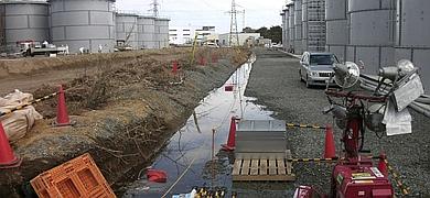 Detectan una gran fuga de agua contaminada en Fukushima