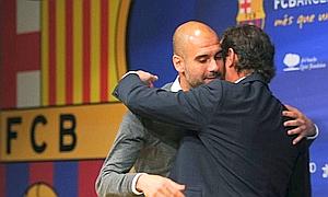 Tito Vilanova mitiga el impacto del adis de Guardiola