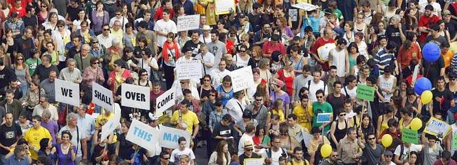 La indignacin toma las calles