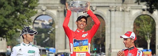 La Cibeles celebra la segunda Vuelta de Contador