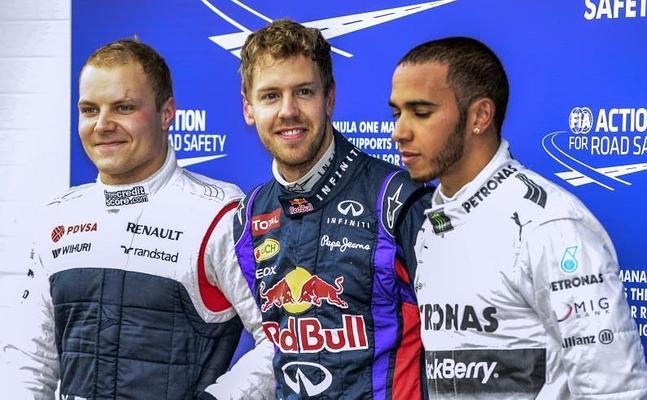 Llueve a gusto de Vettel