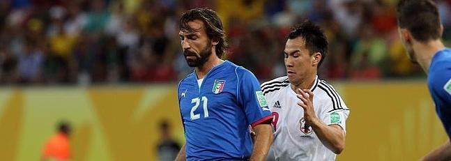 Andrea Pirlo se perder el partido contra Brasil por una lesin