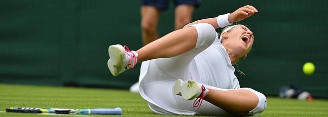 Azarenka, rota de dolor