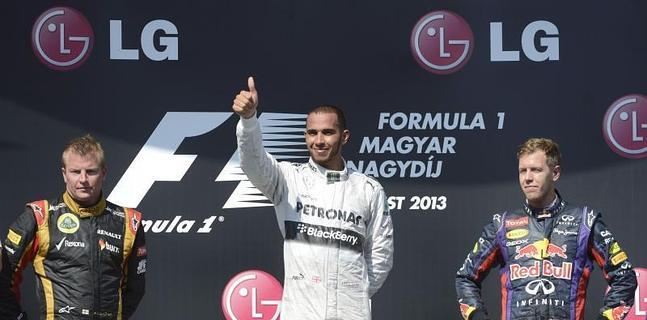 Hamilton, la flecha imparable de Hungra