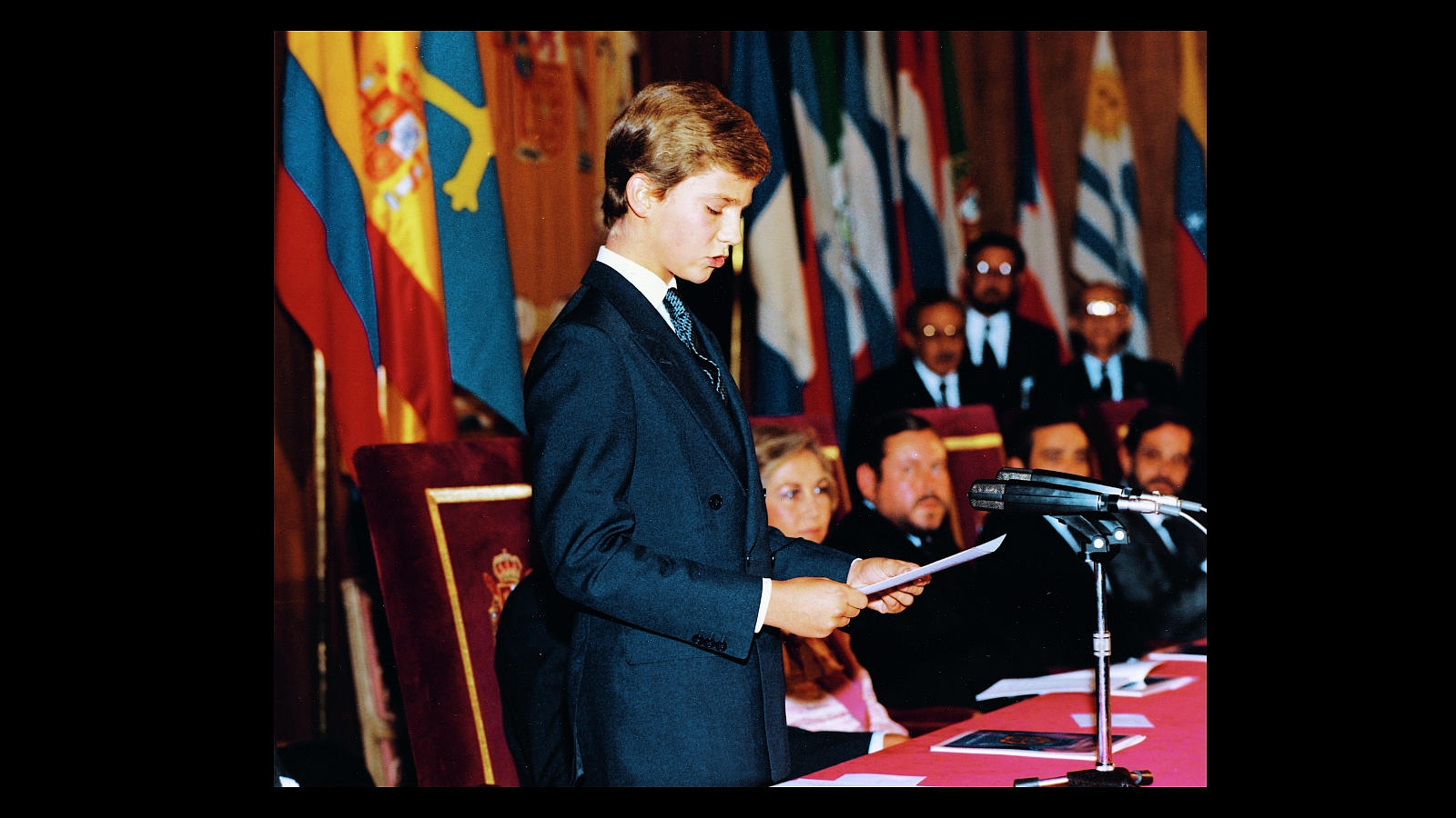 El Príncipe Felipem en la tercera edición de los Premios Príncipe de Asturias, en 1983