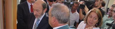 Rubalcaba visita el nuevo cuartel de la Guardia Civil en Villamartn