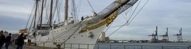 El Elcano parte de Cdiz para iniciar su LXXXI crucero de instruccin