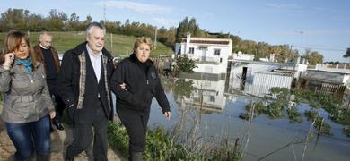 Grin visita a los afectados de Jerez, que a partir del lunes podrn reclamar por los daos