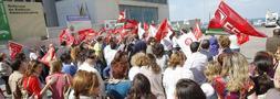 Los empleados pblicos protestan contra las medidas del Gobierno