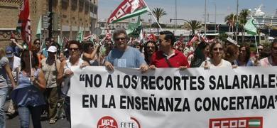 Los sindicatos cifra en un 62,5% el seguimiento de la huelga en Cdiz frente a la Administracin que habla del 11%