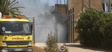 Un transformador provoca un incendio  en la subestacin elctrica de Puerto Real