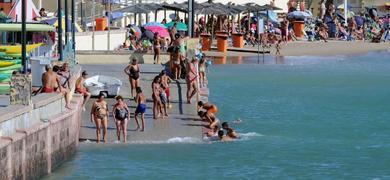 Una playa que aparece y desaparce