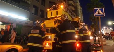 Un bibern provoca un pequeo fuego en el Paseo Martimo de Cdiz