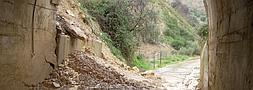 La lluvia ocasiona daos severos en la Va Verde de la Sierra