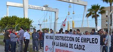 UGT y CCOO acusan a Navantia de presionar a Ditecsa en el despido de  23 trabajadores