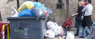 La basura comienza a acumularse en las calles