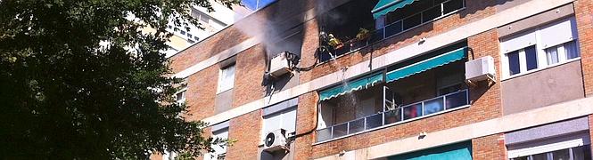 Incendio en un piso de la plaza Los Balbo