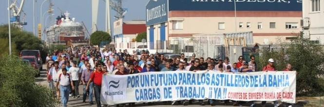 Los astilleros toman la Baha para reclamar carga de trabajo