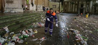 Las labores de limpieza comenzarn pasada la medianoche del domingo