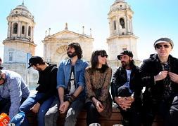 Amaral y Miguel Campello en la presentacin del festival 'Nosinmsica' en el Hotel La Catedral de Cdiz