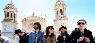 Amaral y Miguel Campello en la presentacin del festival 'Nosinmsica' en el Hotel La Catedral de Cdiz